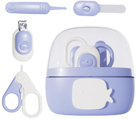 Set per unghie per bambini,Kit per unghie per bambini,Tagliaunghie per cartoni animati, coperchio antipolvere | Set di forbici per unghie, pinzette per tagliaunghie, lime, cura sicura per la toelettat