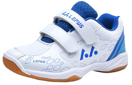 Badminton Volleyball Sneakers,Indoor Badminton Court Shoes,Badminton Tennis Shoes,Breathable,Wear-Resistant,Shock-Absorbing,Suitable for Athletes' Competitions and Training White