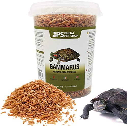 BPS Food Gammarus Schildkrötenfutter Turtle Terrapin Food 5 Verschiedene Modelle zur Auswahl (Gammarus Food 1200ml) BPS-04060