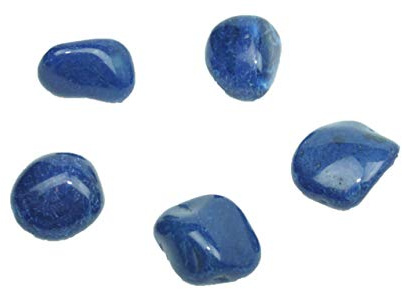 Agate bleue I Pierre polie I Pierre précieuse I Lithothérapie I Pierre porte-bonheur I Pierre chakra (3 pièces)