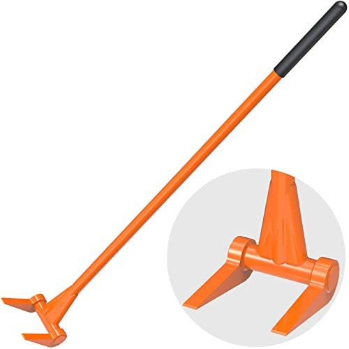Insaga Fully Welded Pallet Buster 48'' All-Steel Handle Pallet Breaker Heavy Duty Industrial Deck Board Removal Tool, Non-Slip Grip Pallet Pry Bar for Efficient and Effortless Board Removal