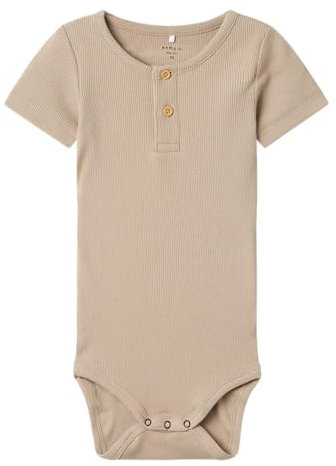 NAME IT Baby-Jungen NBMKAB SS Body NOOS Kurzarmbody, Pure Cashmere, 92