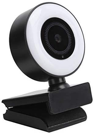 Cámara Web A40 1080p, Cámara Web de Transmisión con Luz Anular, Cámara Web Full HD 1080p con Micrófono para Videoconferencia/Llamadas/grabación