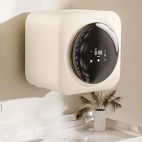 Qiang Mini Machine à Laver Automatique 3,5L,Lavage Et Séchage Intelligents à Rouleaux,Machine à Laver Murale/De Bureau Intégrée,pour Appartements Et Petits Espaces,Wallhanging