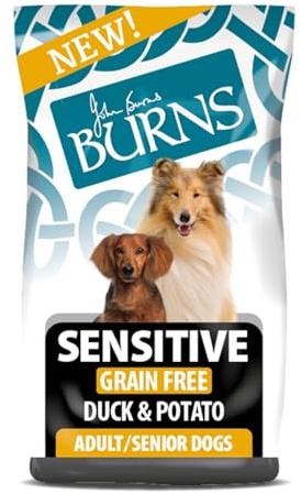 Burns Pet Nutrition Sensitive Grain Free Duck and Potato Adult Dry Dog Food, 12 kg