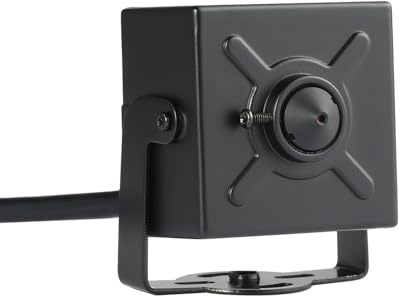 REVODATA HD 5MP POE IP Camera, obiettivo da 3,7 mm con visione a 80° Piccola telecamera di sicurezza per interni, telecamera POE H.265, rilevamento del movimento (I706-2-P-HS-S)