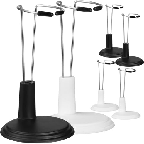 INOOMP Support De Poupée Portable 6 Pièces Support De Figurine d'action Et Poupée Présentoir pour Collection Rangement Maison Atelier Installation Simple 3.94X2.17X0.79 Pouces