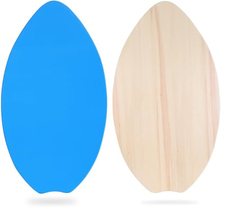 Skimboard para niños y adultos con almohadilla de agarre de EVA y tablas de madera de alto brillo para skimboards de playa para principiantes