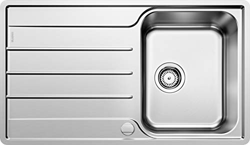 Blanco 523031 | Fregadero de cocina de acero inoxidable LEMIS 45 S-IF | Color : acero inoxidable