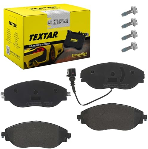 TEXTAR 2473803 Bremsbelagsatz Bremsbeläge Vorne mit Zubehör Kompatibel mit VW Golf VII Schrägheck 5G1, BQ1, BE1, BE2