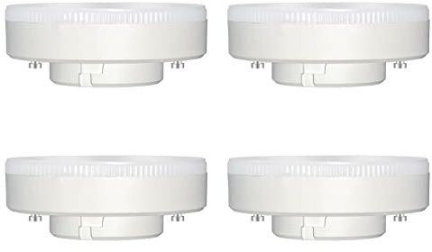 Akynite GX53 LED 9W Warm White 2700K 800LM Under Cabinet Light Bulbs, AC 240V, Replacement for CFL and Halogen, 180° Round, Not Dimmable, for Kitchen Cupboard Lighting, Pack of 4