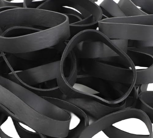 Tactical Rubber Band Black - Heavy Duty UV Heat Cold Resistant Thick Strong Elastic Rubber Bands Outdoor Hiking Backpacking Survival Camping Biking Fixed Item (#84)
