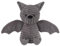 Apricot Lamb Cord Fledermaus Plüschtiere für Kinder, weiche niedliche Kuscheltier für Baby Mädchen und Jungen, Flauschige Halloween Cord Fledermaus Grau 20 cm