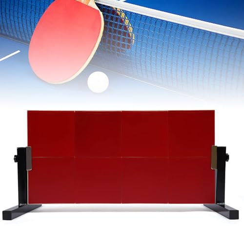Bordtennis Rebound Board, 8 ST Bordtennis Rebound Board Röd Med 360 Vinkel Justerbar Design, Vertikal Pingis Rebounder Board För Hemmagym Inomhus Utomhus, 66 * 33 Cm