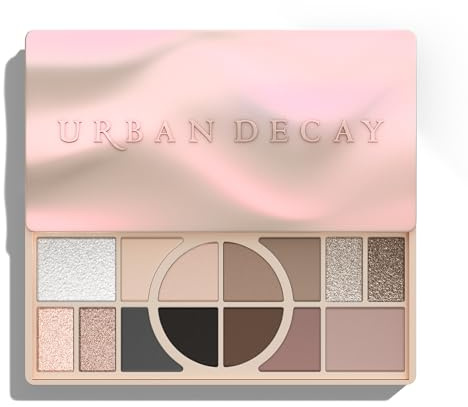 Urban Decay Naked Shaped Multi-Use Eyeshadow Palette - Cool Neutral Eye & Face Palette, 14 Crease & Transfer-Resistant Shades, Up to 16HR Wear, Sculpting Creams, Defining Powders, Shimmer Highlighters