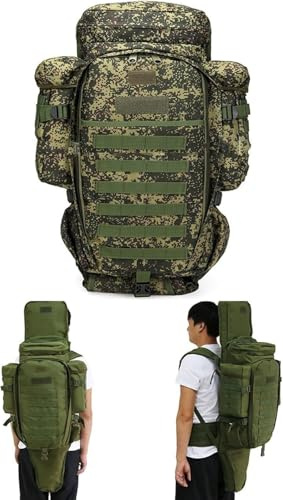 Táctico Mochila De Rifle Largo, Molle Mochila Militar, Mochilas De Asalto Militar, Caza Táctica Pesca Airsoft Gear Gun Rifle Mochila Campo De Tiro Mochila, Airsoft Armas Bolsa, Gran Capacidad F