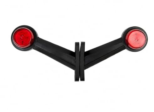 Formplas 18 LED Begrenzungsleuchten Positionsleuchten Leuchten LKW, 2 Stücke Umrissleuchte LKW, SMD LED, 12V 24V, mit E20, Weiß/Rot/Gelb, 160mm Länge