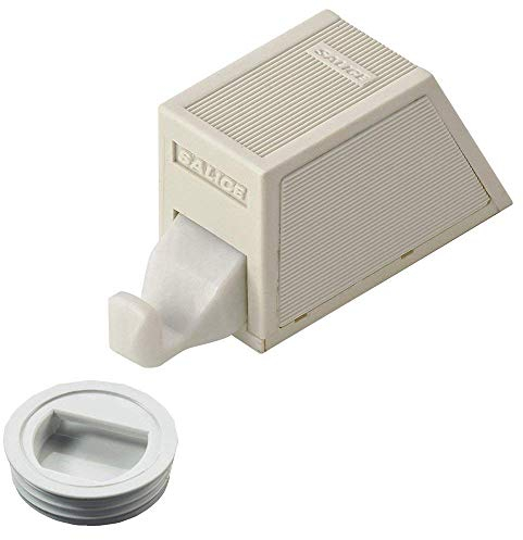 Pestillo de Mueble Druckschnäpper Incl. Verschlussteil para Inserción - Duomatic Pulsar | Retén de la Puerta para Atornillar | Plástico Gris | Möbelbeschläge Von Gedotec®