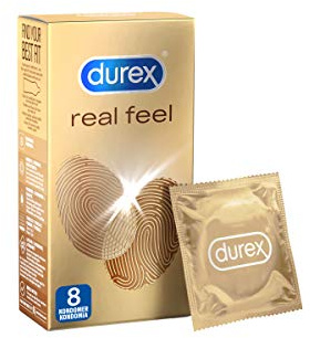 Durex Real Feel Latexfria Kondomer, 8 st (packaging may vary)