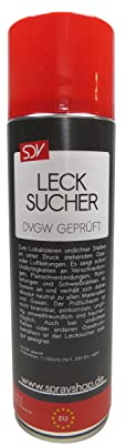 SDV Chemie Lecksuchspray 1x 400ml DVGW geprüft Leckfinder Lecksucher Gas Lecksuch-Spray