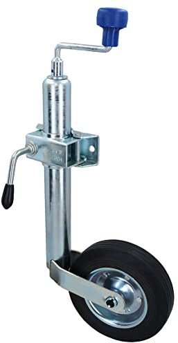 AB Tools 48mm Jockey Wheel Trailers Caravans 200mm Steel Centred Wheel + Split Clamp