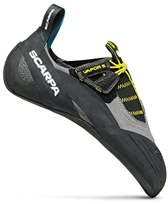 SCARPA Scarpette da Arrampicata Vapor S, Smoke-Yellow, EU 42