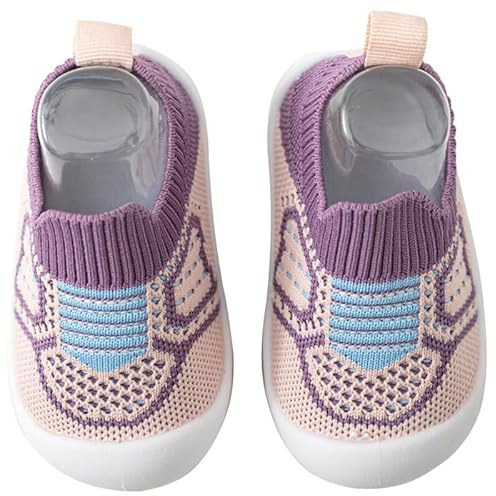 Adigau Scarpe Primi Passi Bambino Antiscivolo Scarpe Bambina Bambino Respirabile Scarpe Scarpe Da Ginnastica Camminare Bambino, A5., 6-9 mois