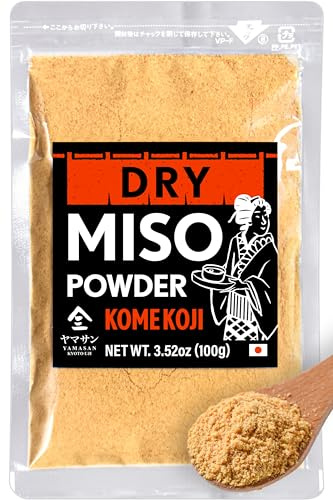 YAMASAN KYOTO UJI Japanese Dry Miso Seasoning, Freeze-Dried Miso Powder, No Additives, Vegan, Delicious Flavor for Various Foods, Made in Japan (100g)