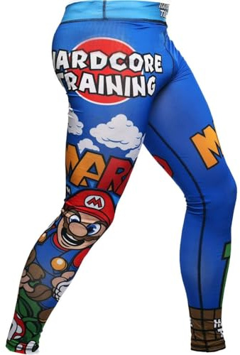 Hardcore Training No Gi Pantalon de compression pour homme Vêtement de sport Grappling MMA Arts martiaux BJJ Pantalon de compression