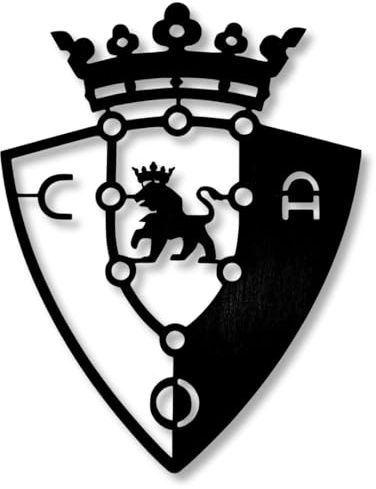 BUYLUX Cuadro Escudo Osasuna Pared Madera - Decoracion Habitacion, Hogar Moderno - Regalos Originales para Hombre, Niño - Cuadros Decoracion Salon Modernos - Poster Futbol (Osasuna)