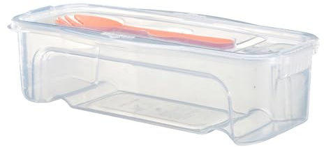 Generico Cuoci Pasta Microonde - Scatola Cottura Spaghetti, Pezzo Trasparente | Contenitore Conservazione Frutta, Termoresistente, Colino Integrato Vapore, Organizzatore Frigo, Pasto