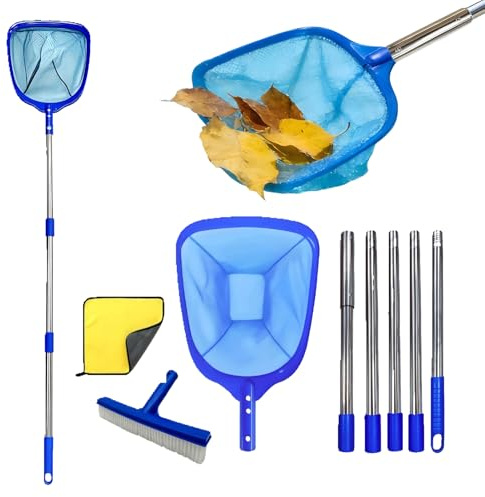 Kit de limpieza de piscina con cepillo de tela