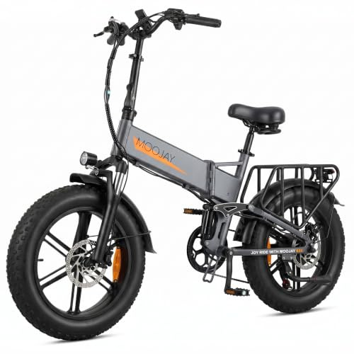 MOOJAY Vélo Électrique Adulte, Double Freins Hydrau., Suspension Totale