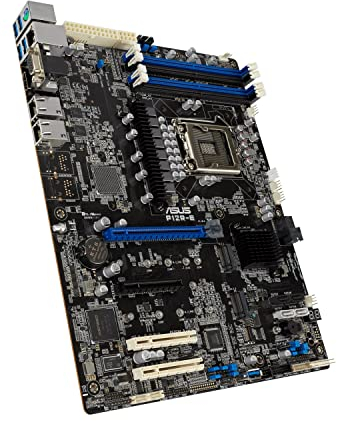 ASUS P12R-E Server Mainboard Sockel Intel LGA 1200 (ATX, 4X DIMM, 2X M.2, Dual-LAN, 8X SATA, 1x HDMI, 2X PCIe 4.0, 2X USB 3.2 Gen 2)