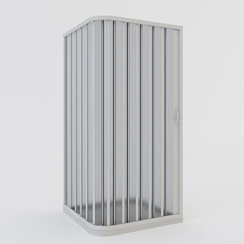 Cabina de ducha plegable de PVC 70 x 90 cm H 185 mod. Aster con apertura lateral