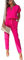 amropi Jumpsuit Damen Elegant Kurzarm Playsuit V-Ausschnitt Casual Lose Overalls Lang Romper Rot Rosa,XL