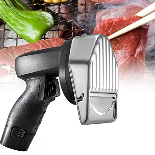OHaGin Affettatrice per Carne Senza Fili, Affettatrice elettrica Professionale per Kebab con Spessore Regolabile, Coltello per Carne in Acciaio Inossidabile per Tagliare l'agnello Turco Kebab Tacch