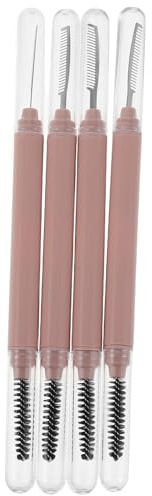 Ipetboom 4piezas Peine de Belleza para Pestañas y Cejas con Tapa Protectora Aplicador de Pestañas y Separador de Cejas Herramienta de Maquillaje para Uso Diario