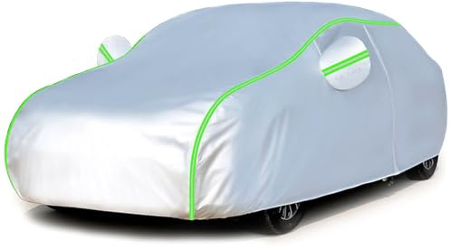 Bâche Voiture Extérieur pour Fiat Punto 1993-2018, Bâche Voiture Étanche Respirante, Housse Protection Voiture 100% Étanche Extérieur Anti UV Soleil Anti Rayure avec Zip.