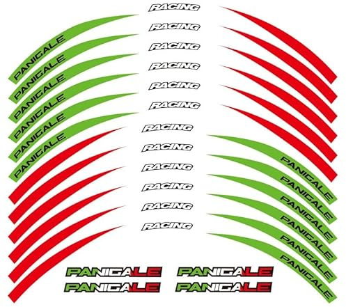 Motorcykelhjuldekaler För D&uc&ati PANIGALE 959 1199 V4 1299 899 | Förstärker det sportiga utseendet, förbättrar sikten i mörker och ger en touch av stil.(Multi-colored 17)