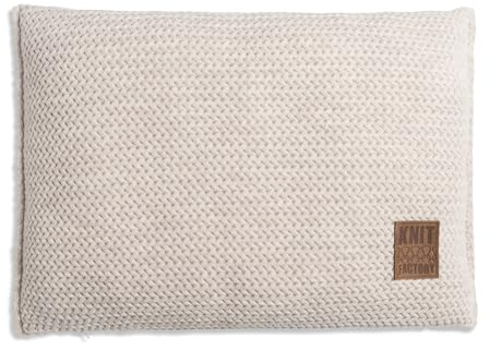 KNIT FACTORY - Maxx Kissen - Beige - 60x40 cm