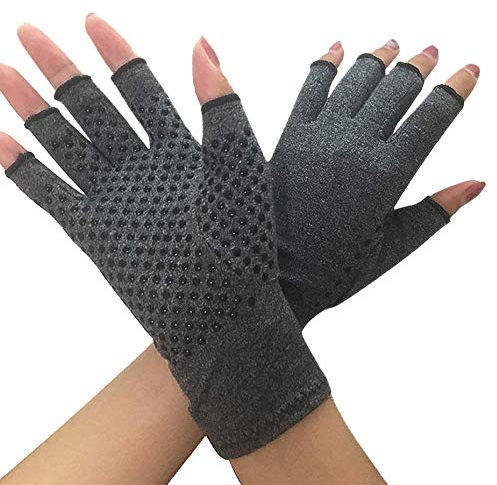 YeBetter Kompressions Handschuh für Rheuma, Arthrose - Hitze Handschuhe für das Computer Tippen, Schmerz Linderung Bei Arthritischen Gelenken, Karpal Tunnel - M？nner, Frauen (1 Paar) (L)