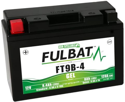 FULBAT BATTERIA MOTO FULBAT GEL FT9B-4 / YT9B-BS 12V 8,4AH 120A