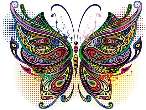 GIVBRO Parches de transferencia para planchar, apliques de mariposa, parches de transferencia de calor, parche de planchado para camisetas, accesorios de bricolaje (#B)