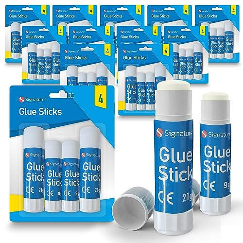 SOL 48pk Glue Sticks Multipack - Large and Mini Sizes for School Use | Non-toxic quick drying formula, for classroom projects, crafts and everyday school work