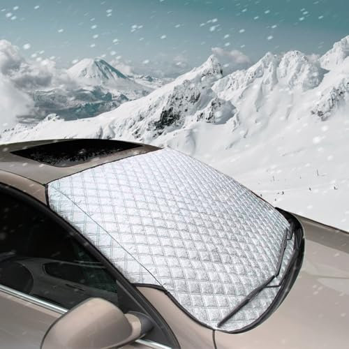 SC Products Car Windscreen Cover for Winter | Ultra Thick Windscreen Covers Frost Cover for Car | Waterproof Car Windshield Cover for Ice and Snow | Frost Guard Winter Windshield Cover