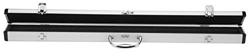 CDQL Pool Cue Box 1/2 Snooker Pool Cue Case Aluminium Billiard Pool Cue Stick Hard Box Soft Foam Lining Carrying Storage Holder Protection Billiard Accessory for Pool Cue Stick