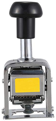 Eighosee Máquina numeradora automática de 7 posiciones en la máquina de codificación de números, máquina de marcado de capítulos, sello digital