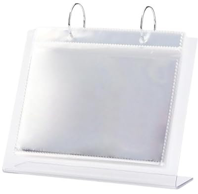 Folpus Fotoalbum aus Acryl für den Schreibtisch, Mini-Fotoalbum, transparenter Rahmen, kleine Bildanzeige für den Tisch, umklappbares Fotoalbum für den, 6-Zoll-Fotos