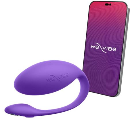 We-Vibe Jive Lite Vibratore per il punto G indossabile - Uovo vibrante - Sex toy vibrante per adulti e coppie - Controllo tramite app - 10 livelli di intensità - Impermeabile - Viola